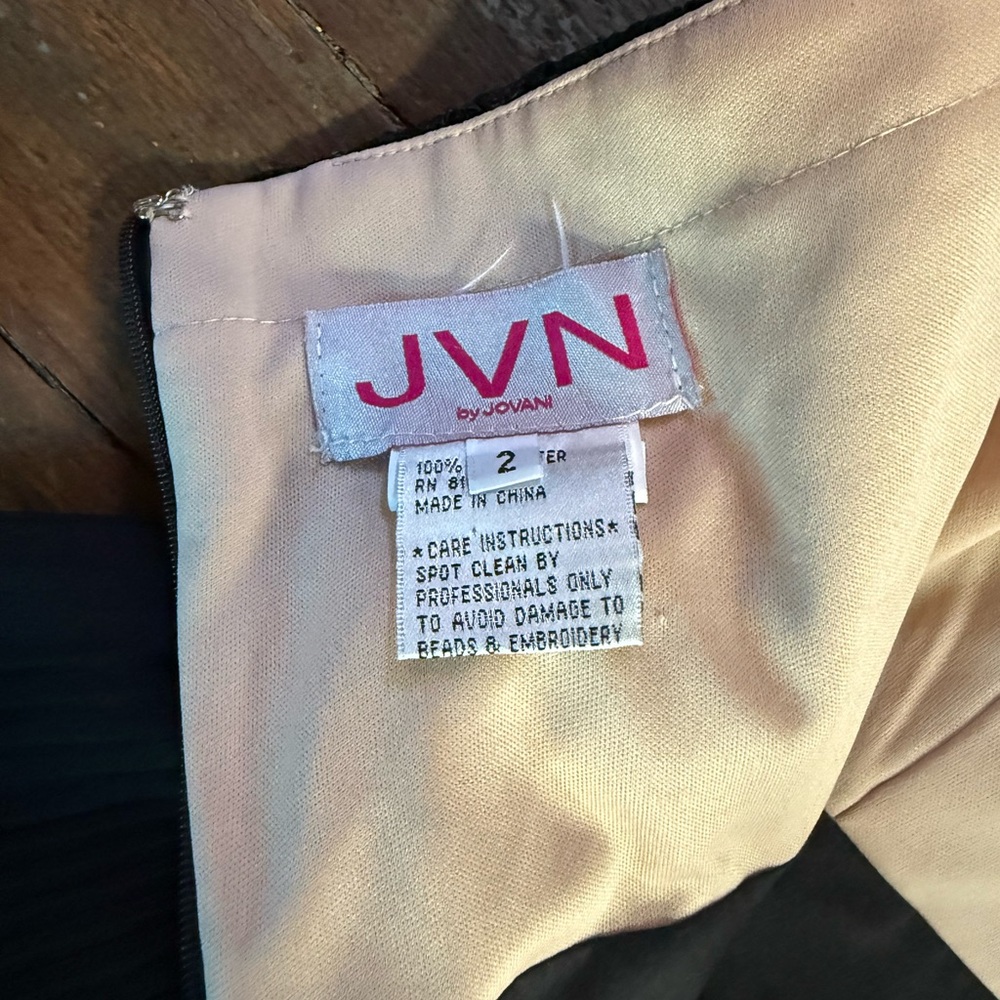 JVN by Jovani Black Halter Prom Dress - Picture 9 of 12